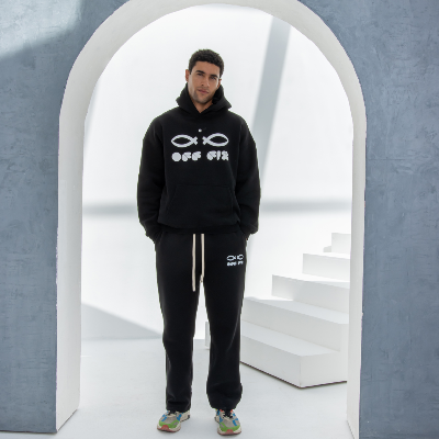 Offfit Side Logo Print Hoodie Pant