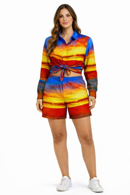 Heart Of Love Polyester Short