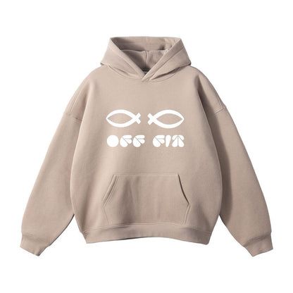 Offfit Front Logo Print Hoodie
