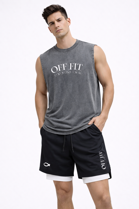 OFF FIT Sleeveless Batik Tank Top