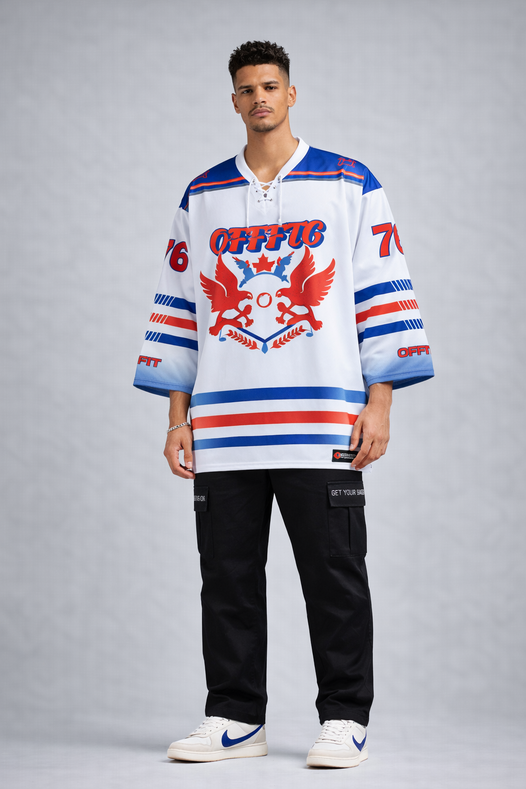 Offfit Loose V-neck Ice Hockey Jersey
