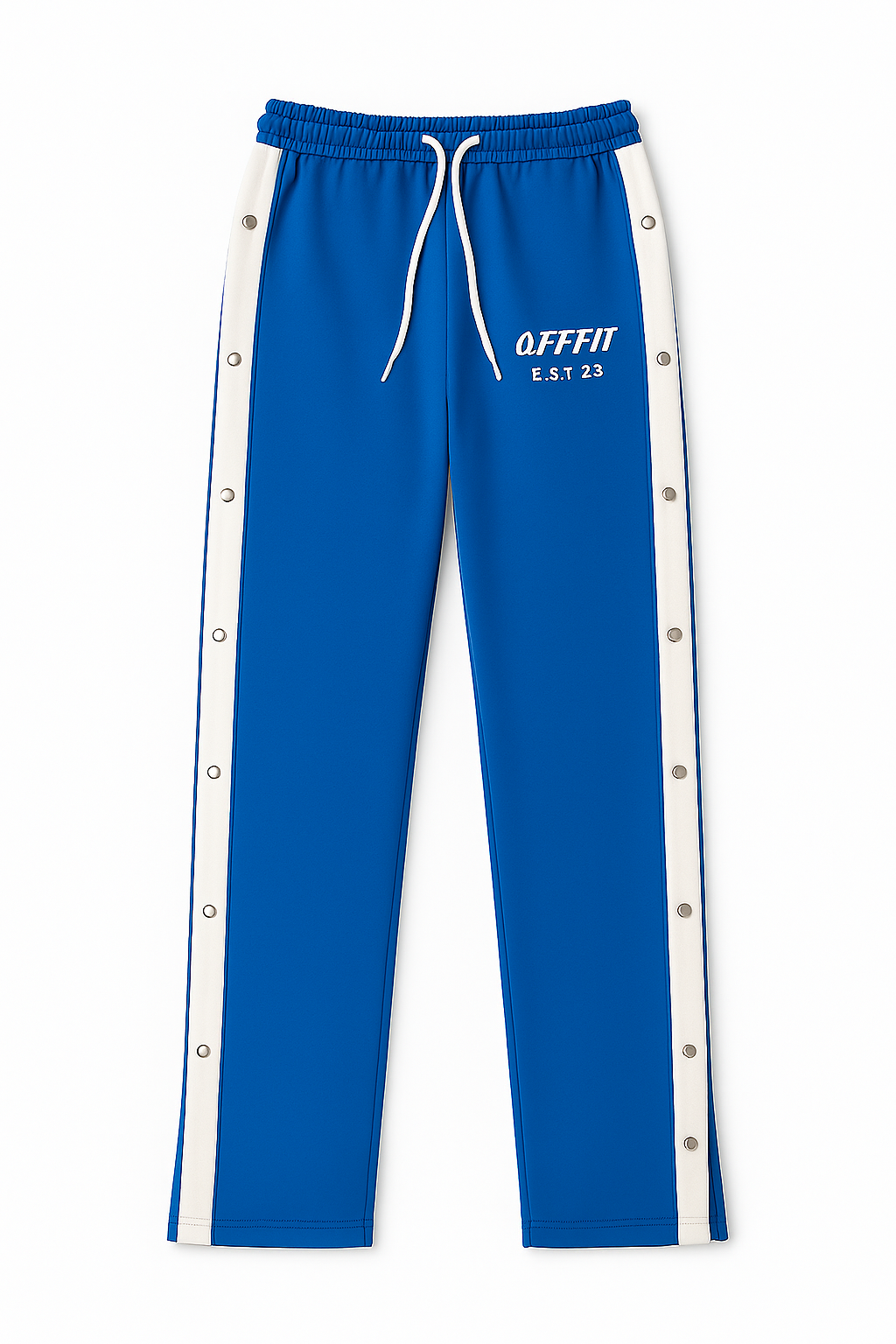OFFFIT Snap Pants – Royal Blue/White