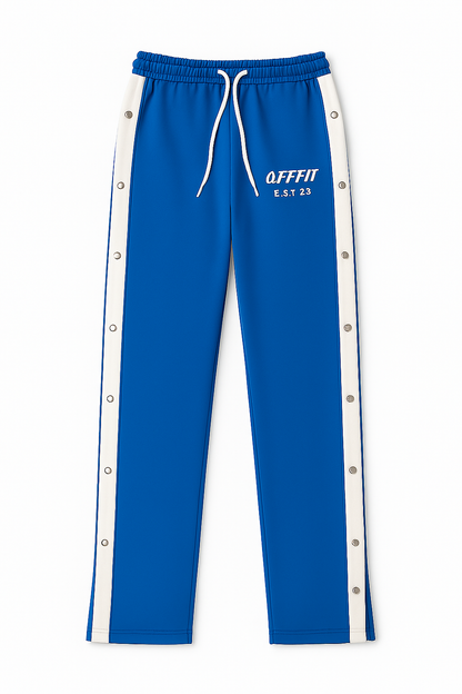 OFFFIT Snap Pants – Royal Blue/White
