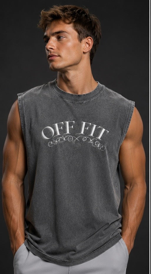 OFF FIT Sleeveless Batik Tank Top