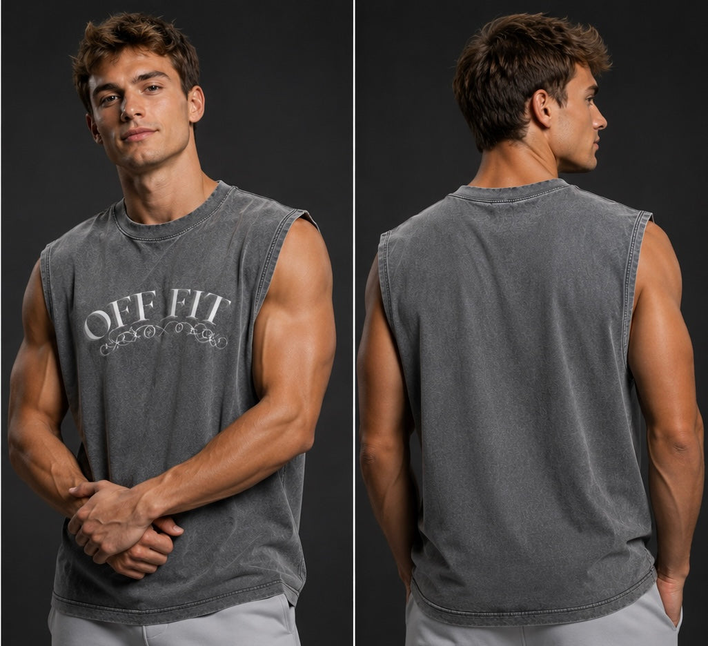OFF FIT Sleeveless Batik Tank Top
