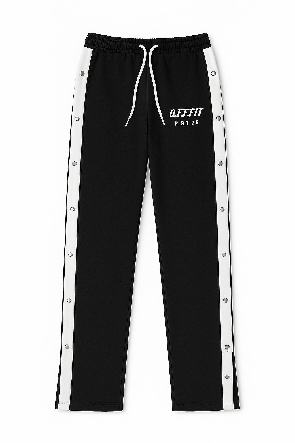 OFFFIT Snap Pants – Black/White