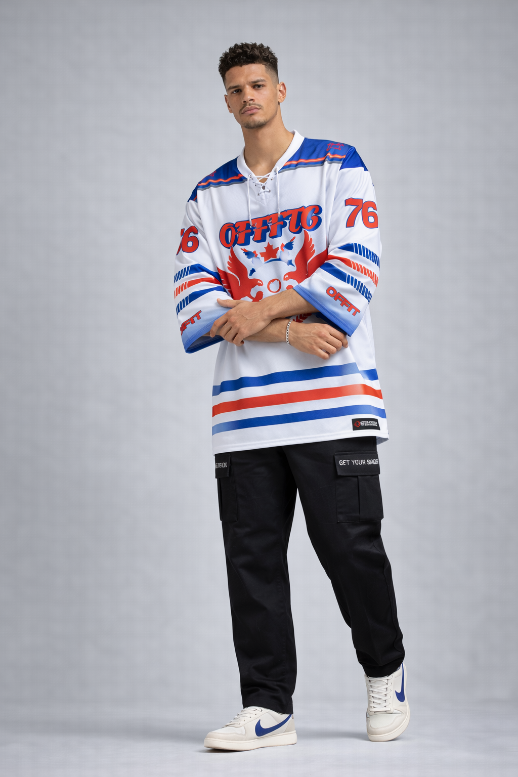Offfit Loose V-neck Ice Hockey Jersey