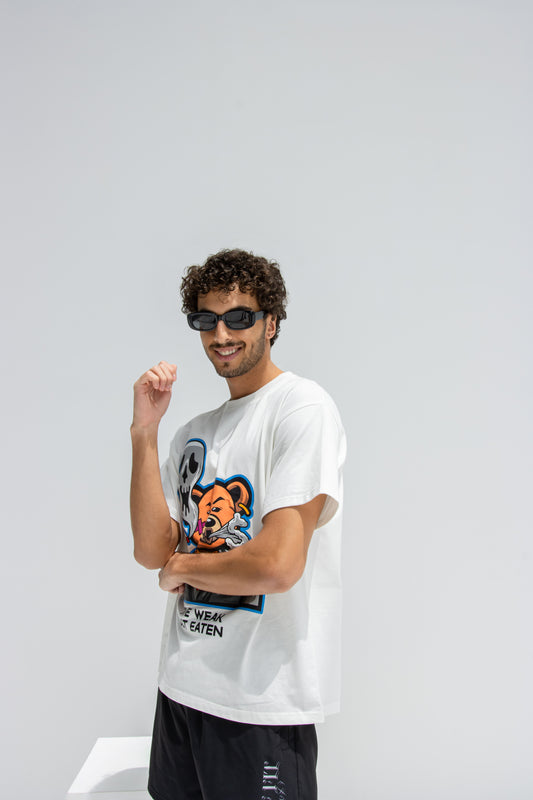The Weak Get Eaten Oversized Tshirt