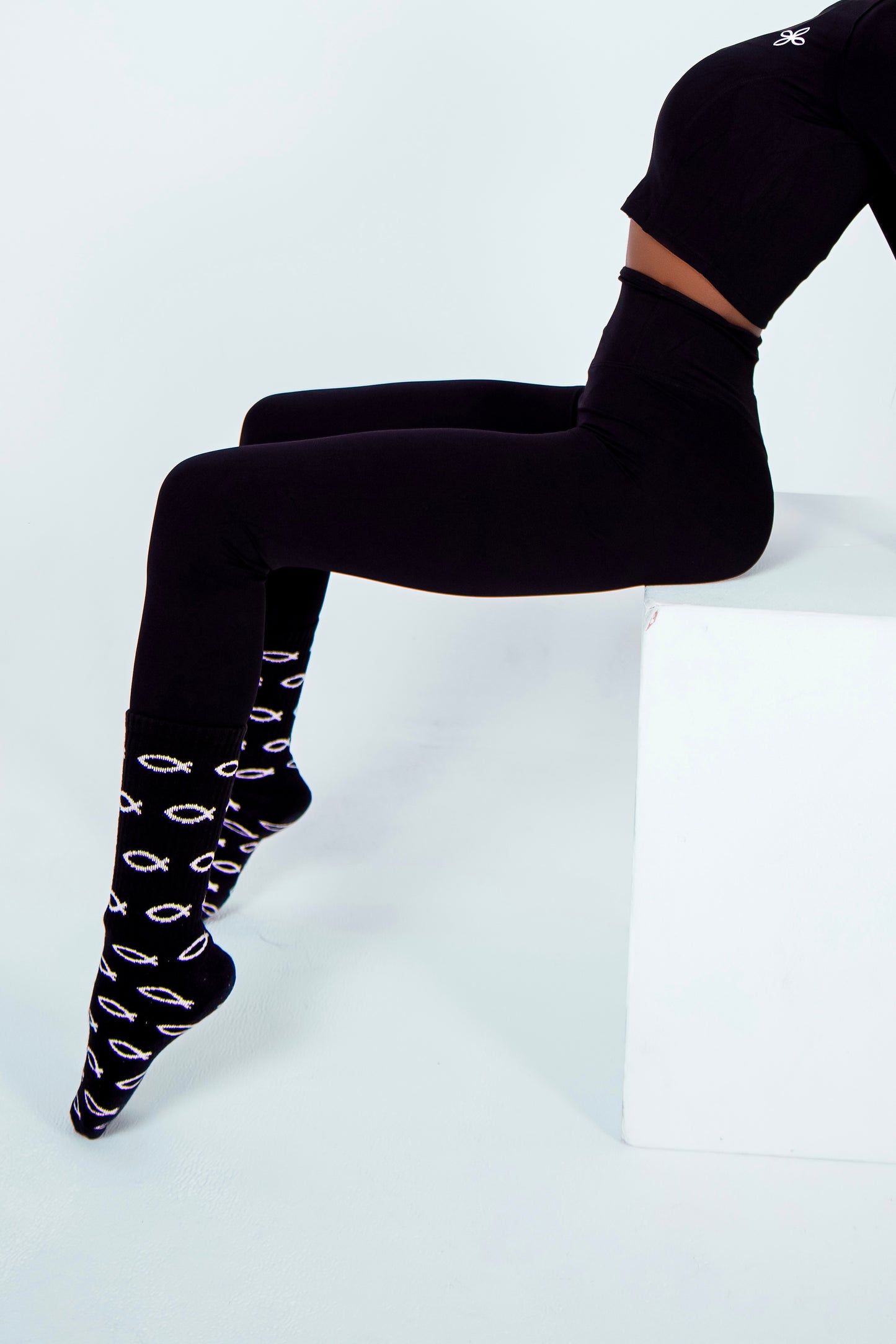 OFFFIT Gym Leggings-Matcha /Black