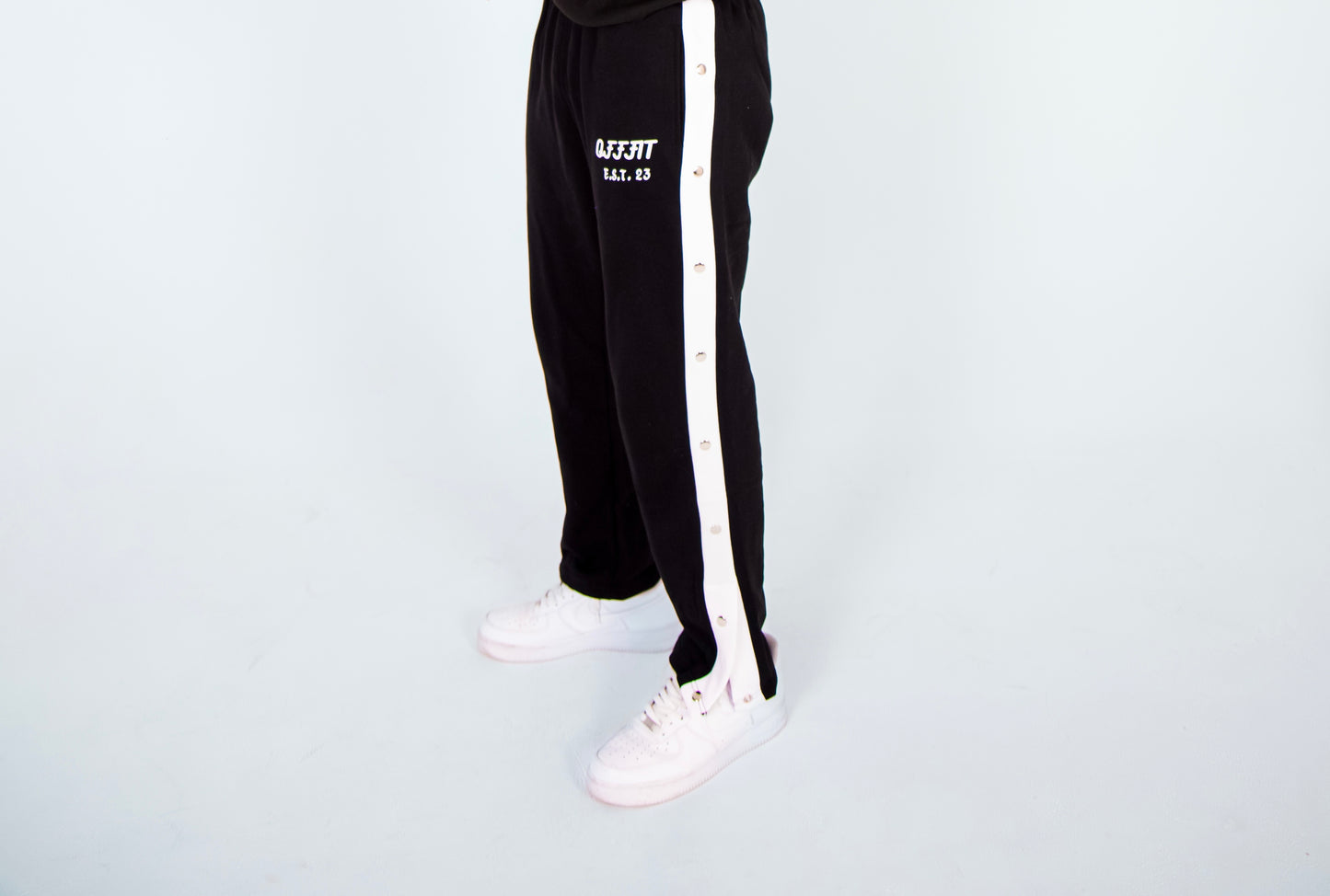 OFFFIT Snap Pants – Black/White