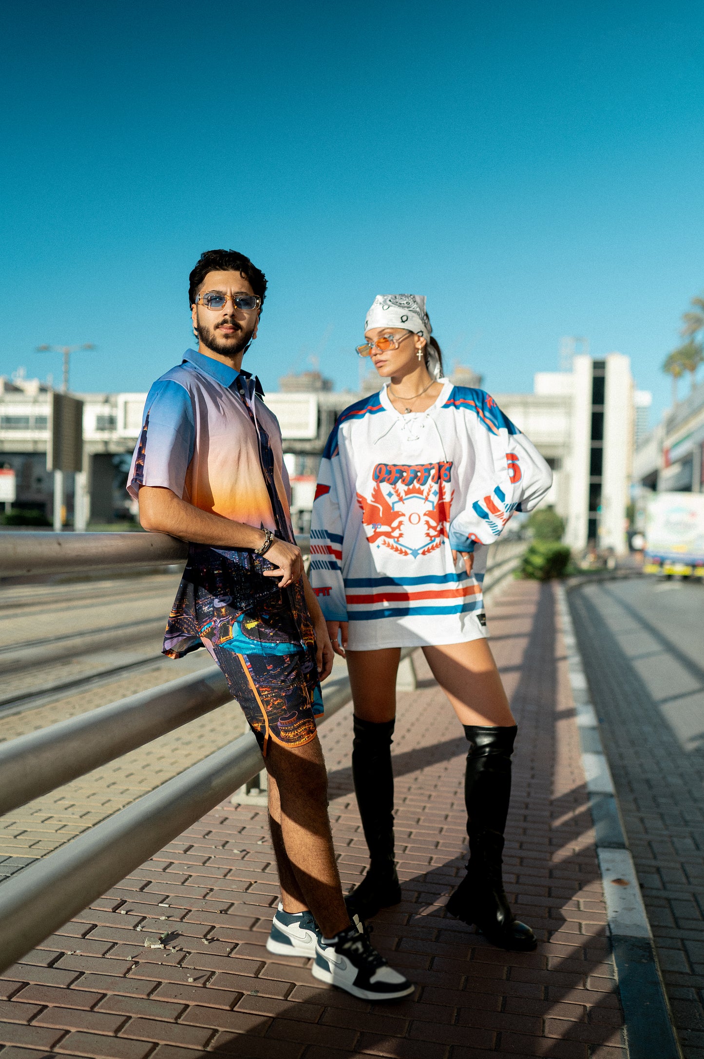 Burj Khalifa Polyester Shirt