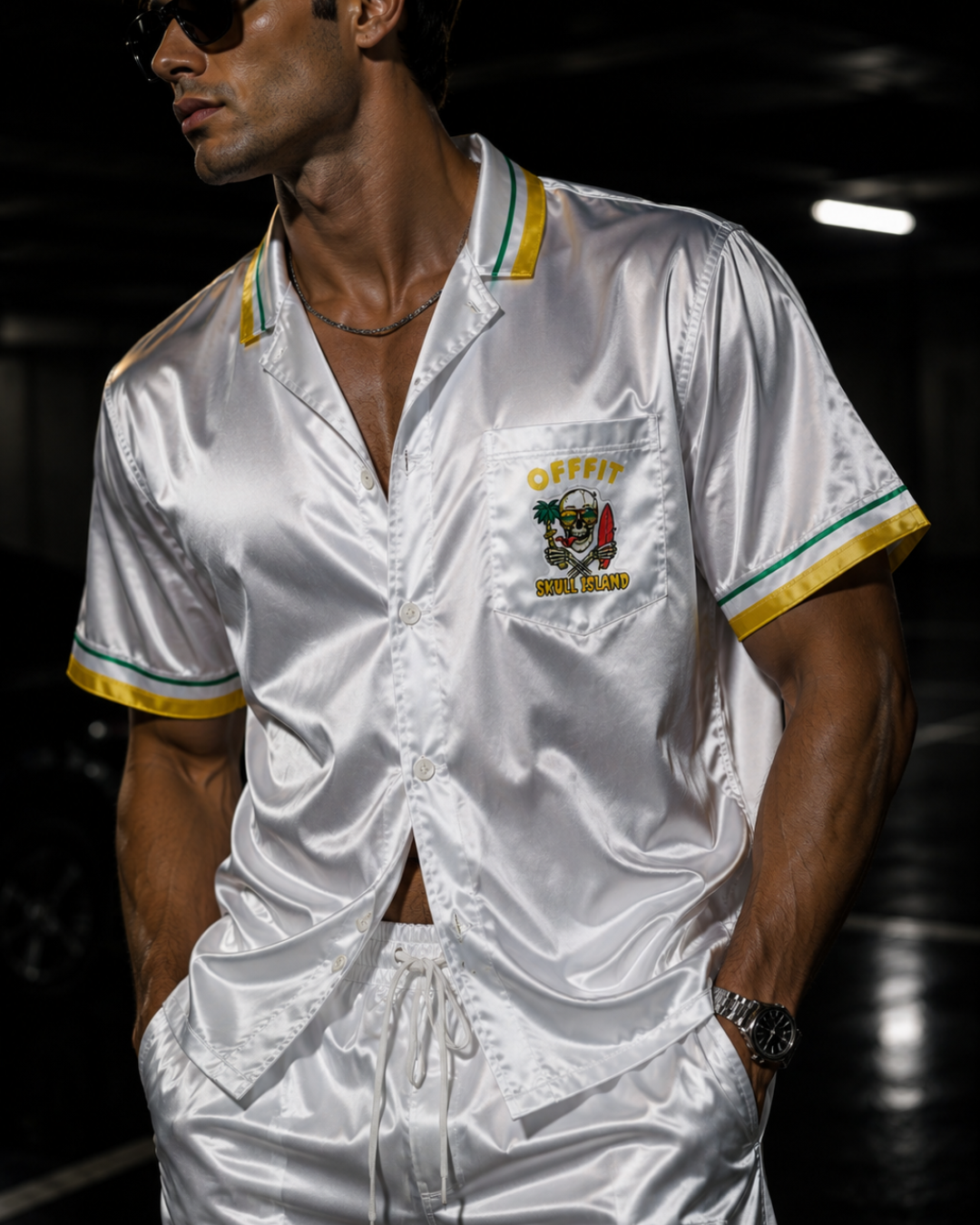 Skull Island Silk Shirt